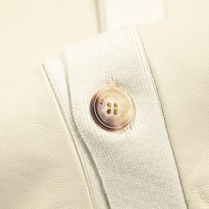 AMIRI シルク混カシミヤニットカーディガン レザーフロント｜430601｜GUARDAROBA MILANO OFFICIAL STORE