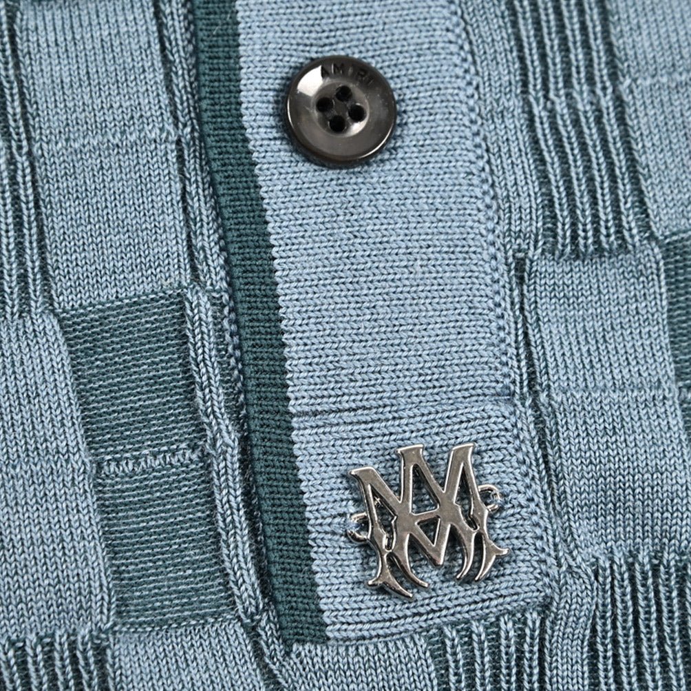 AMIRI ウール混 半袖ニットポロシャツ｜430617｜GUARDAROBA MILANO OFFICIAL STORE