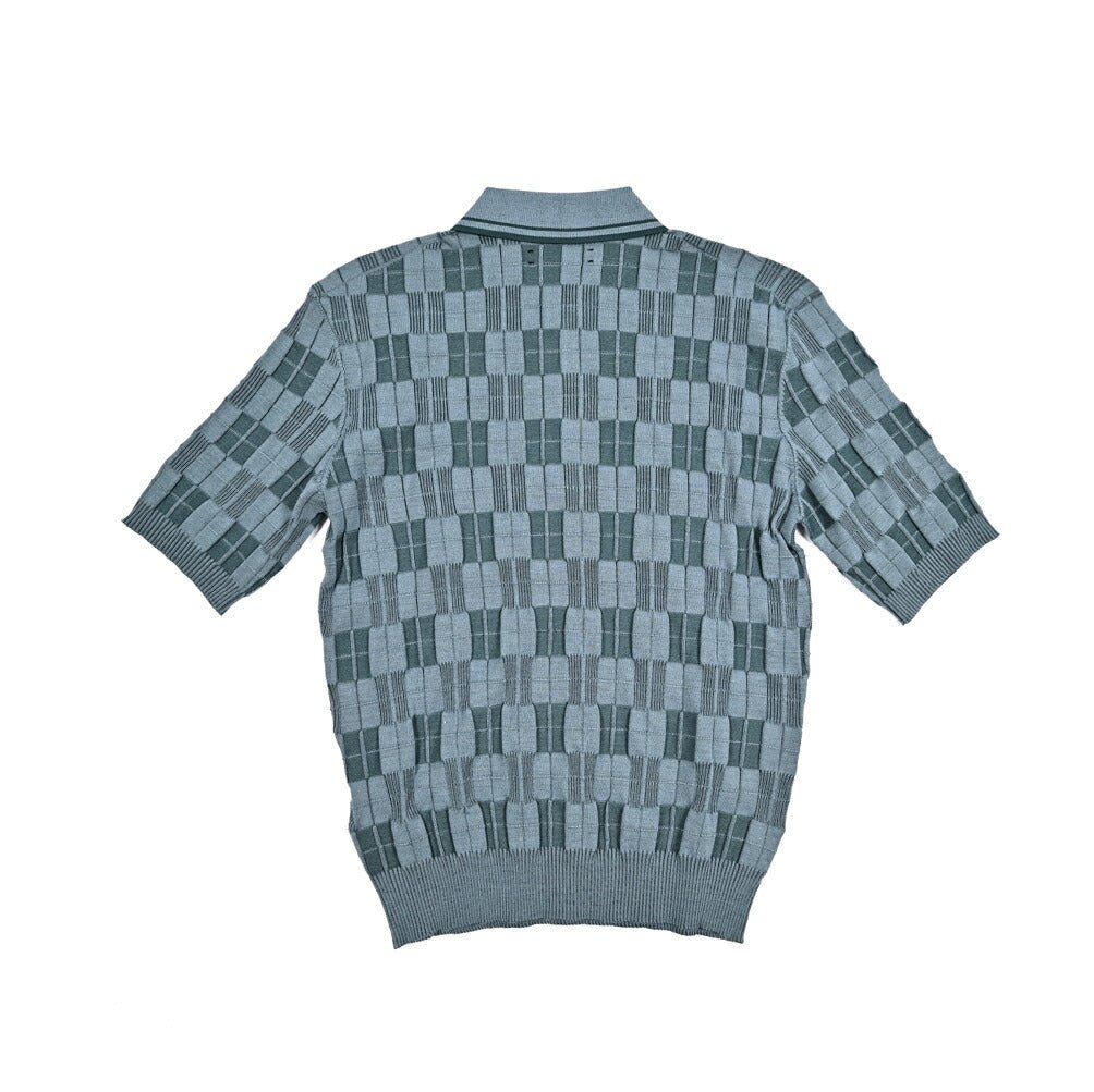 AMIRI ウール混 半袖ニットポロシャツ｜430617｜GUARDAROBA MILANO OFFICIAL STORE