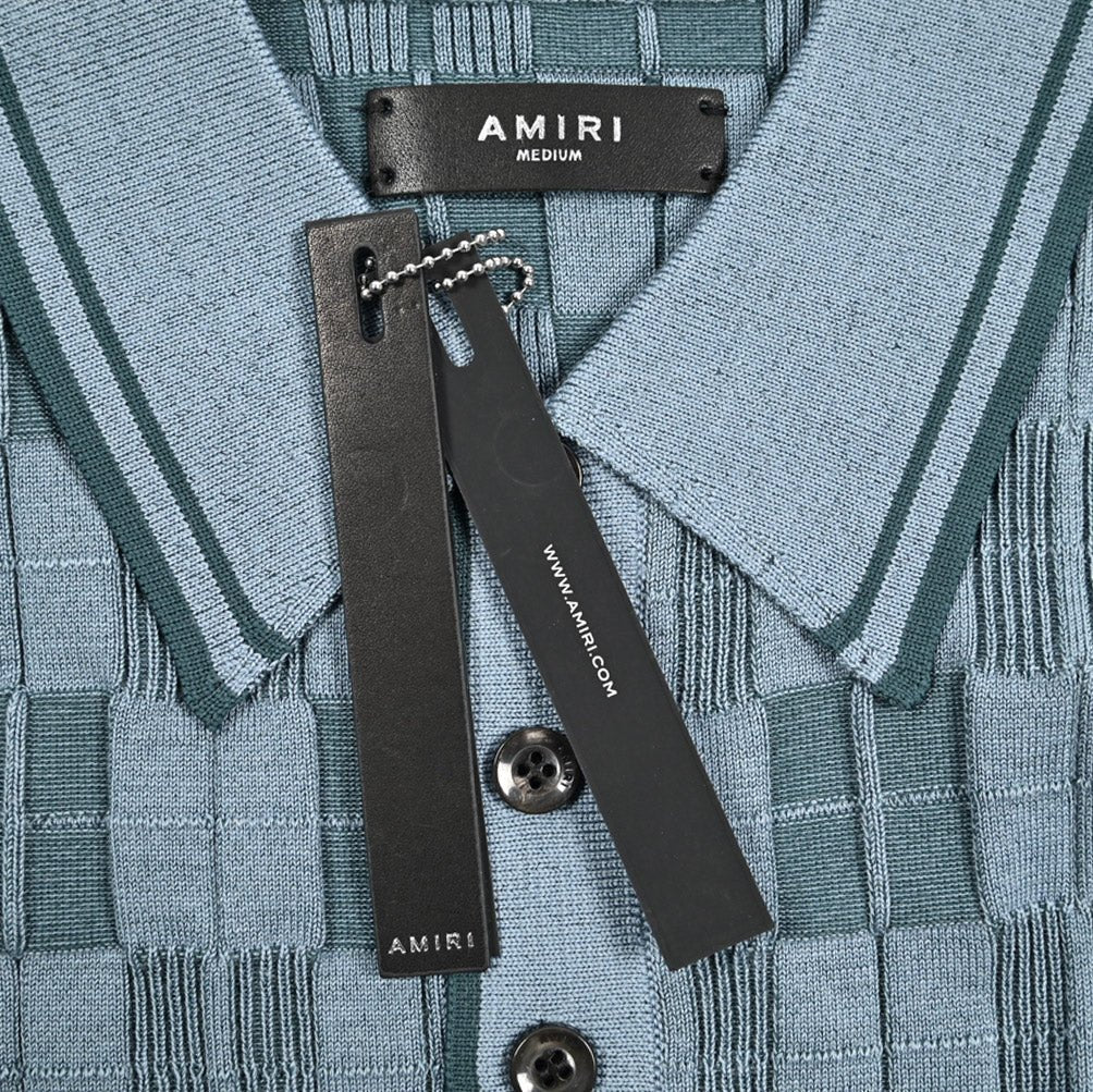 AMIRI ウール混 半袖ニットポロシャツ｜430617｜GUARDAROBA MILANO OFFICIAL STORE