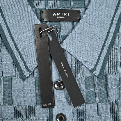 AMIRI ウール混 半袖ニットポロシャツ｜430617｜GUARDAROBA MILANO OFFICIAL STORE