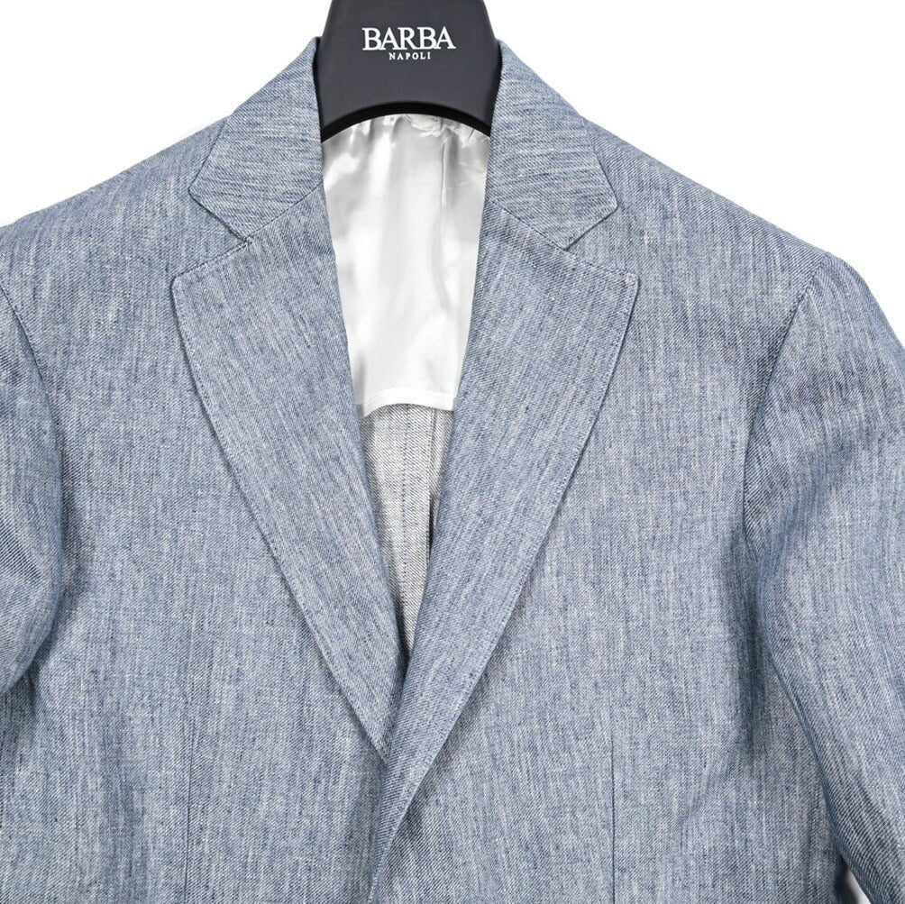 BARBA リネン100% 2Bシングルテーラードジャケット / EASY J MONO｜434202-48｜GUARDAROBA MILANO OFFICIAL STORE