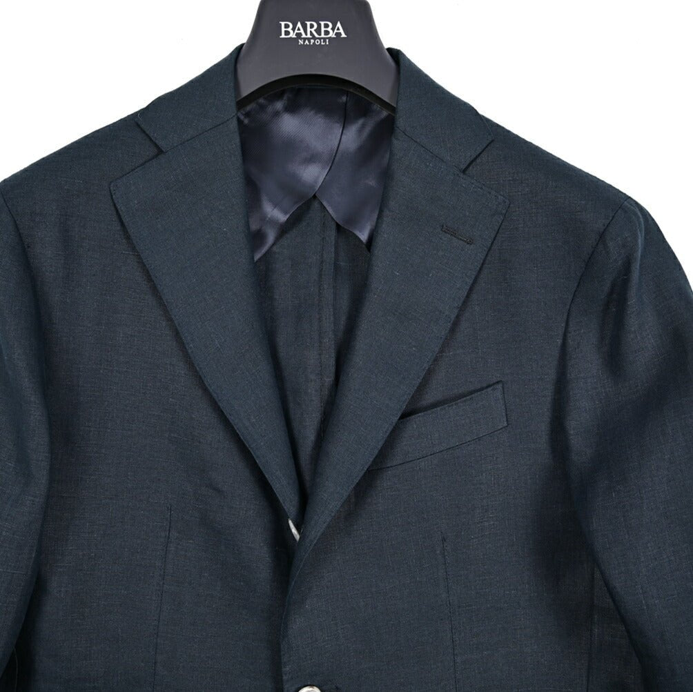 SALE｜BARBA バルバ / JACKET JIMMY リネン100% 段返り3Bシングル
