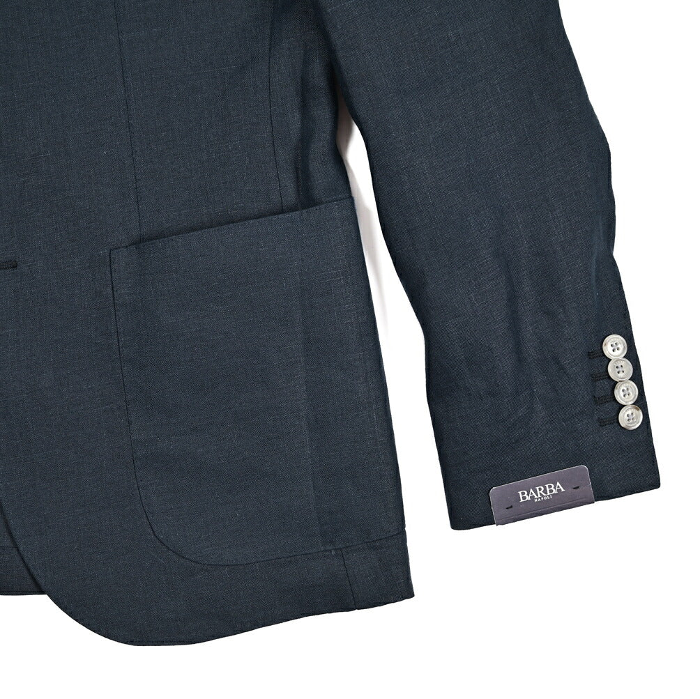 SALE｜BARBA バルバ / JACKET JIMMY リネン100% 段返り3Bシングル