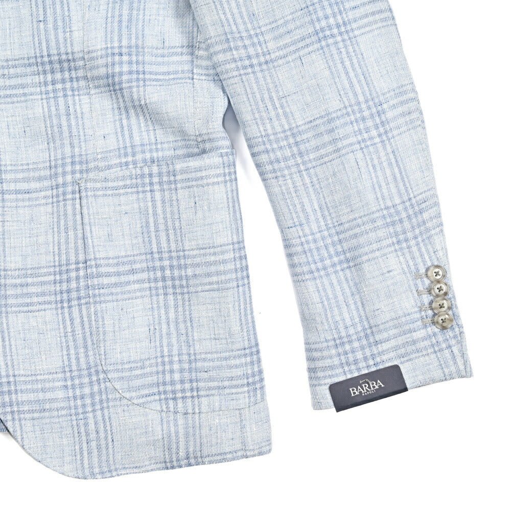 BARBA リネン100% 段返り3Bシングルテーラードジャケット / JACKET JIMMY｜434204-48｜GUARDAROBA MILANO OFFICIAL STORE