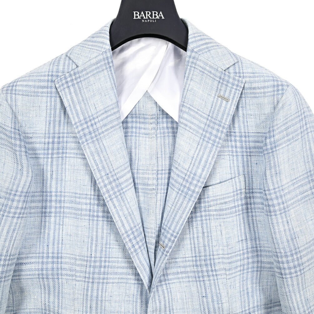 BARBA リネン100% 段返り3Bシングルテーラードジャケット / JACKET JIMMY｜434204-48｜GUARDAROBA MILANO OFFICIAL STORE
