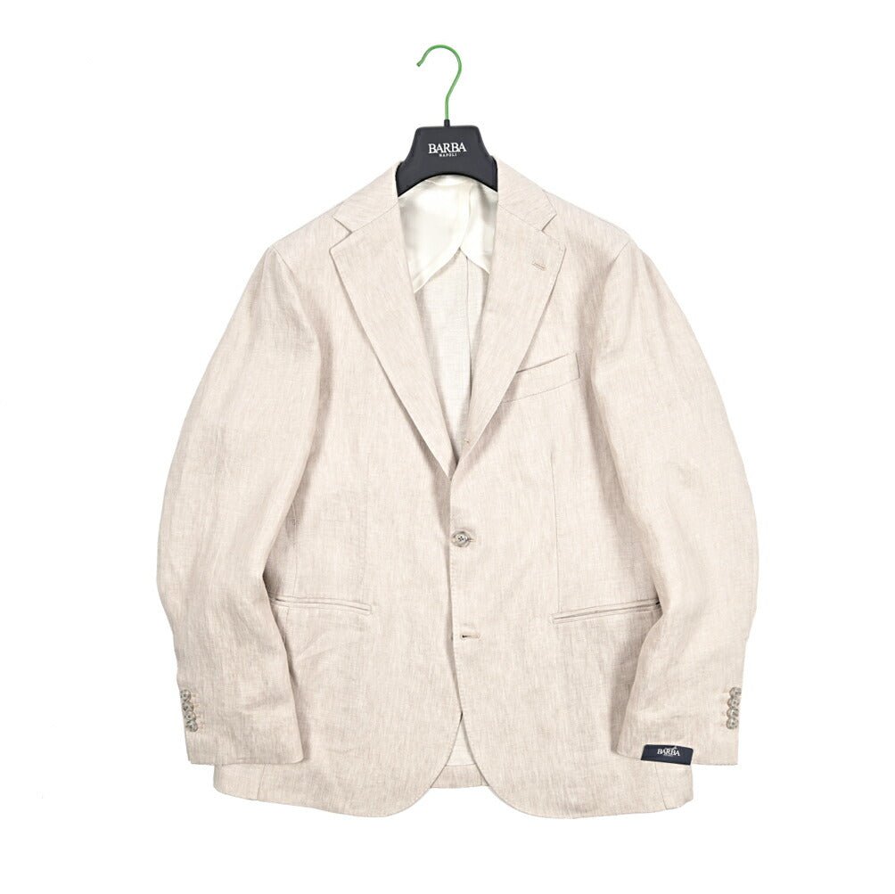 BARBA リネン100% 段返り3Bシングルテーラードジャケット / JIMMY｜434234｜GUARDAROBA MILANO OFFICIAL STORE