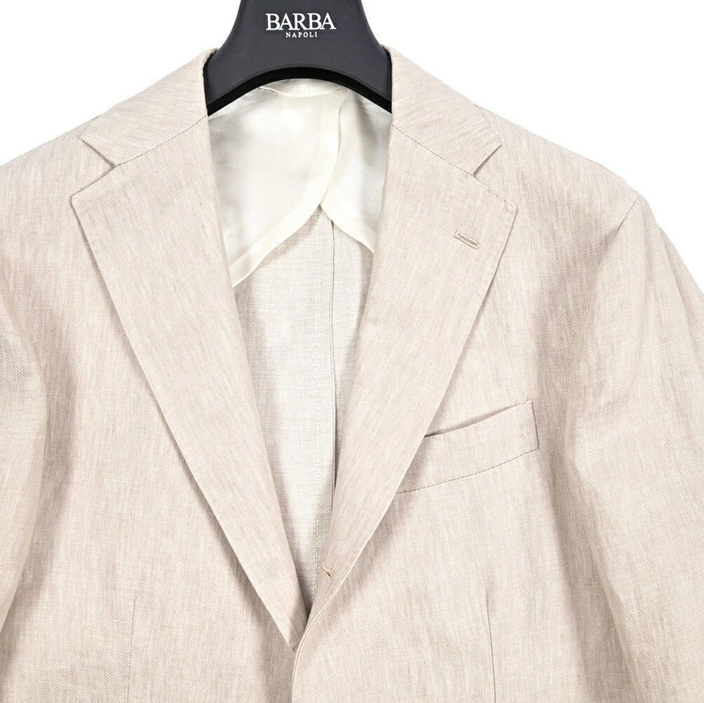 BARBA リネン100% 段返り3Bシングルテーラードジャケット / JIMMY｜434234｜GUARDAROBA MILANO OFFICIAL STORE