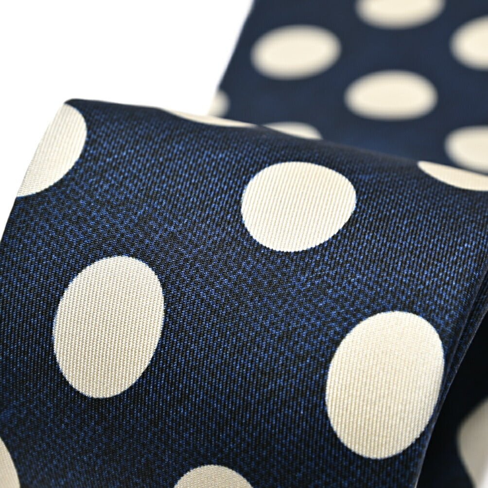 BARBA シルク100% ドット柄ネクタイ (セッテピエゲ)｜428317｜GUARDAROBA MILANO OFFICIAL STORE