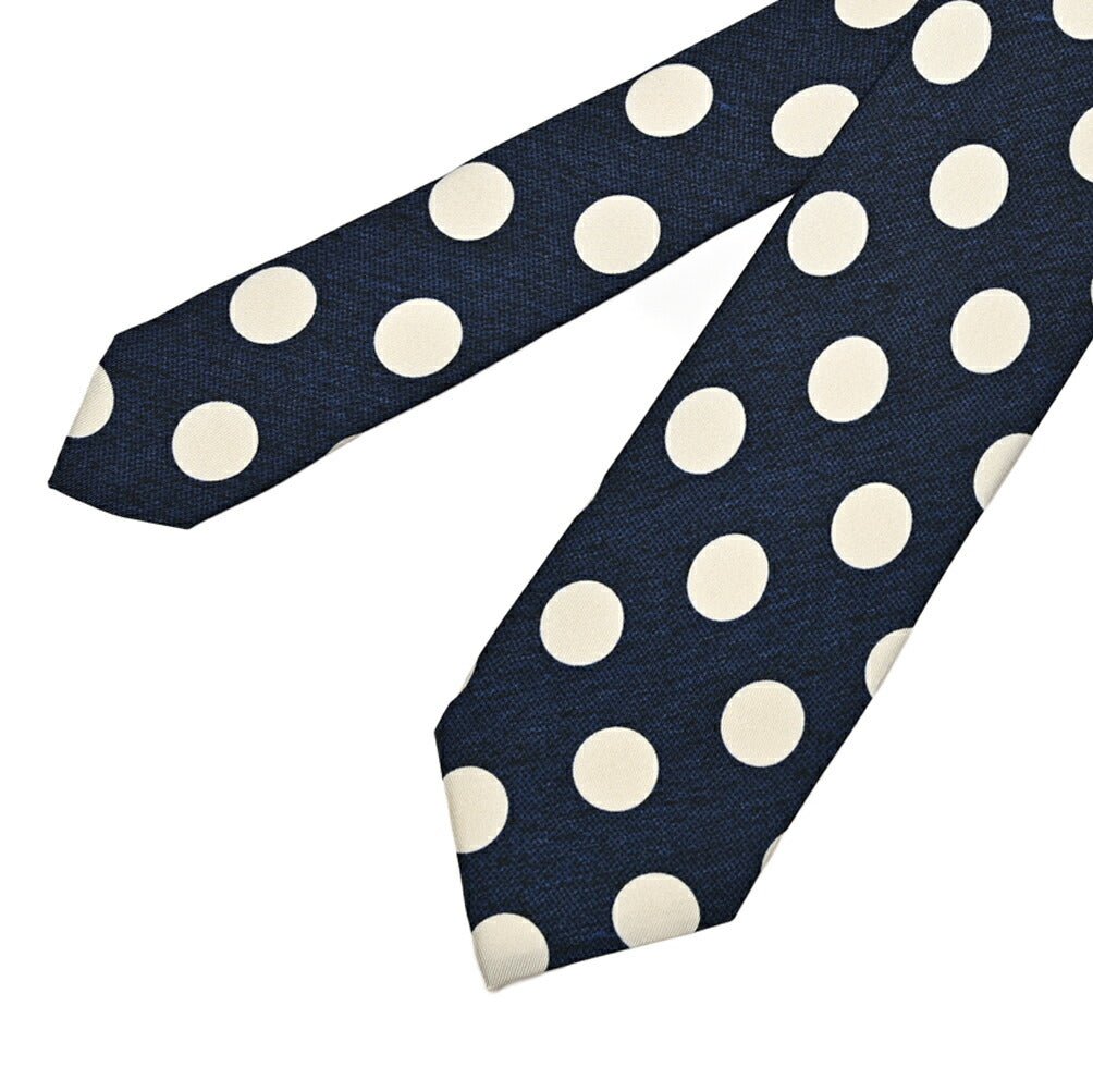 BARBA シルク100% ドット柄ネクタイ (セッテピエゲ)｜428317｜GUARDAROBA MILANO OFFICIAL STORE