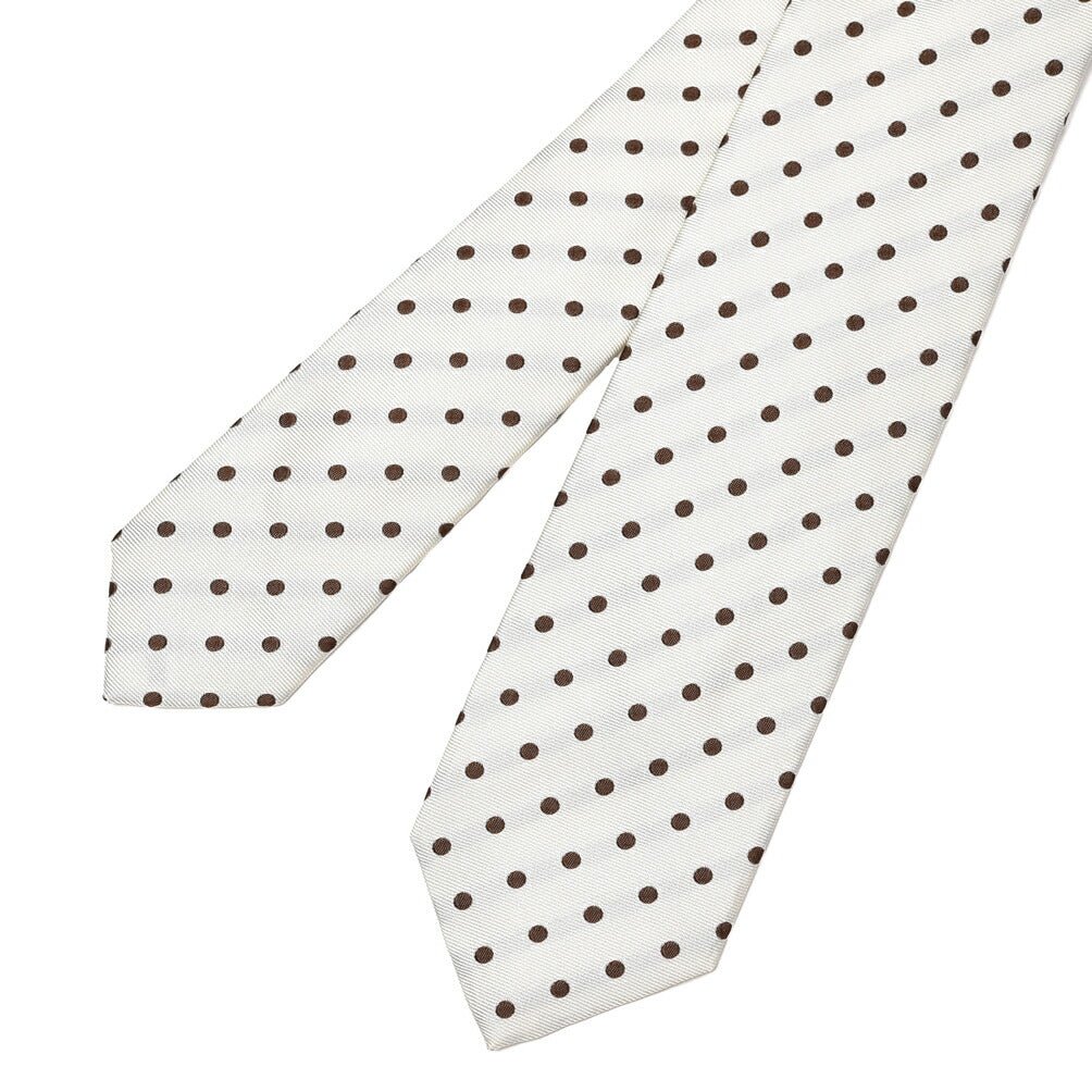BARBA シルク100% ドット柄ネクタイ (セッテピエゲ)｜428387｜GUARDAROBA MILANO OFFICIAL STORE