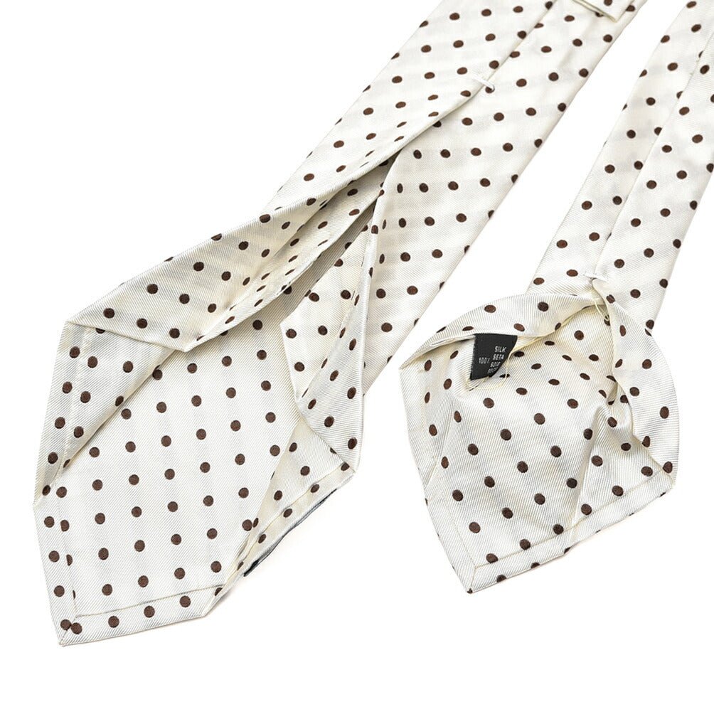 BARBA シルク100% ドット柄ネクタイ (セッテピエゲ)｜428387｜GUARDAROBA MILANO OFFICIAL STORE