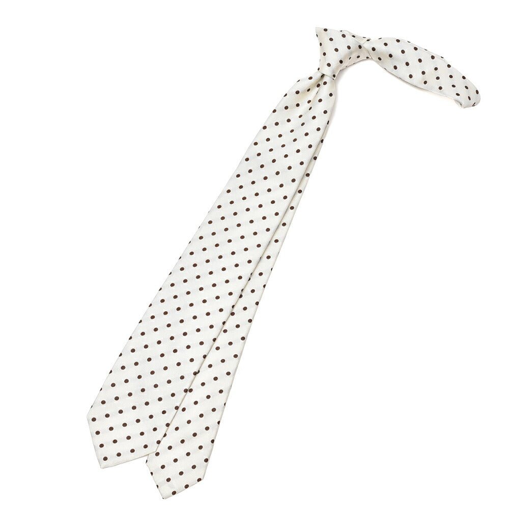 BARBA シルク100% ドット柄ネクタイ (セッテピエゲ)｜428387｜GUARDAROBA MILANO OFFICIAL STORE