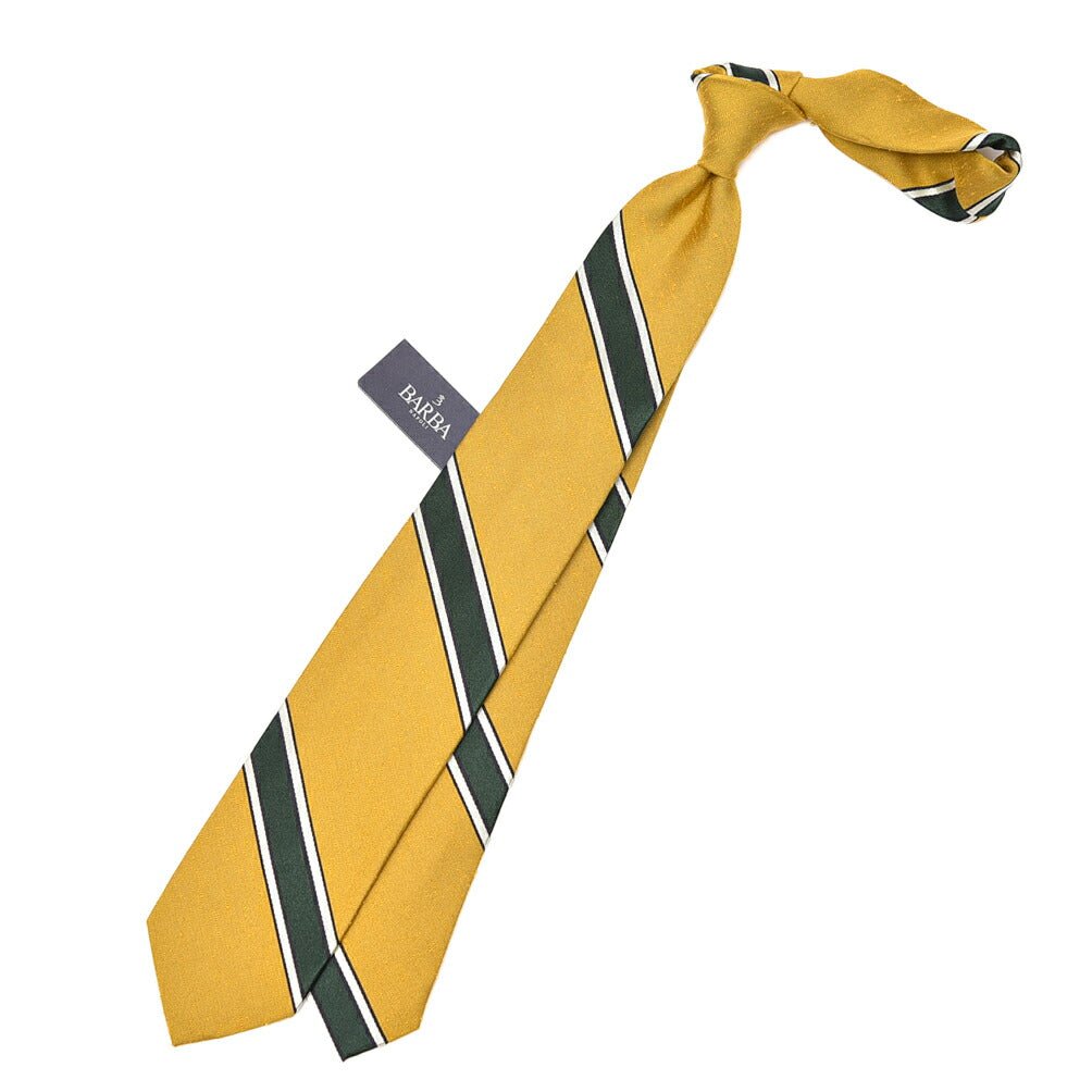 BARBA シルク100% レジメンタルネクタイ (セッテピエゲ)｜428389｜GUARDAROBA MILANO OFFICIAL STORE