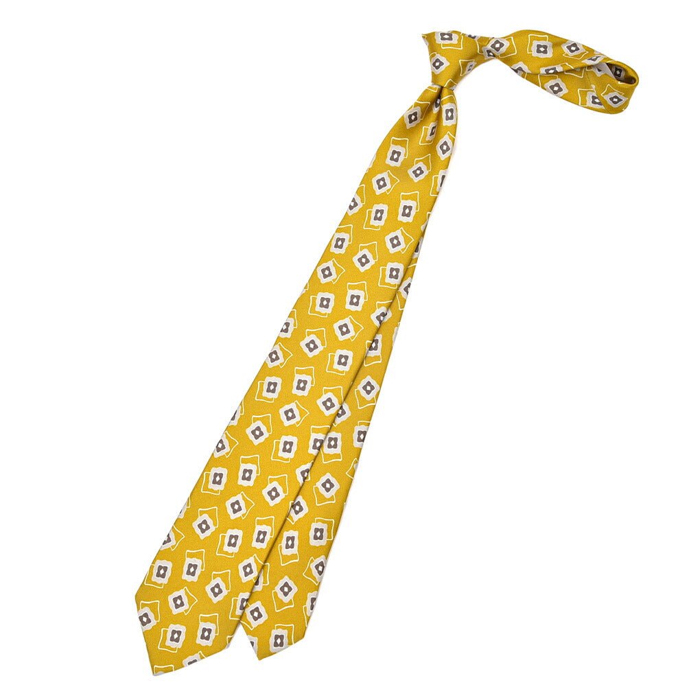 BARBA シルク100% 総柄ネクタイ (セッテピエゲ)｜428391｜GUARDAROBA MILANO OFFICIAL STORE