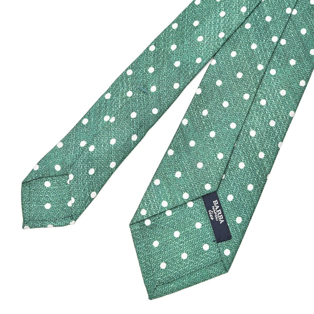 BARBA シルク100% ドット柄ネクタイ (セッテピエゲ)｜428392｜GUARDAROBA MILANO OFFICIAL STORE