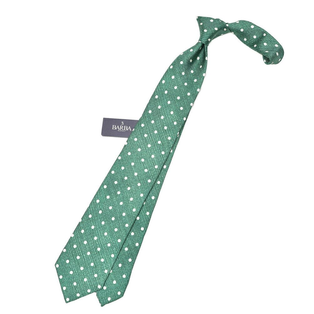 BARBA シルク100% ドット柄ネクタイ (セッテピエゲ)｜428392｜GUARDAROBA MILANO OFFICIAL STORE