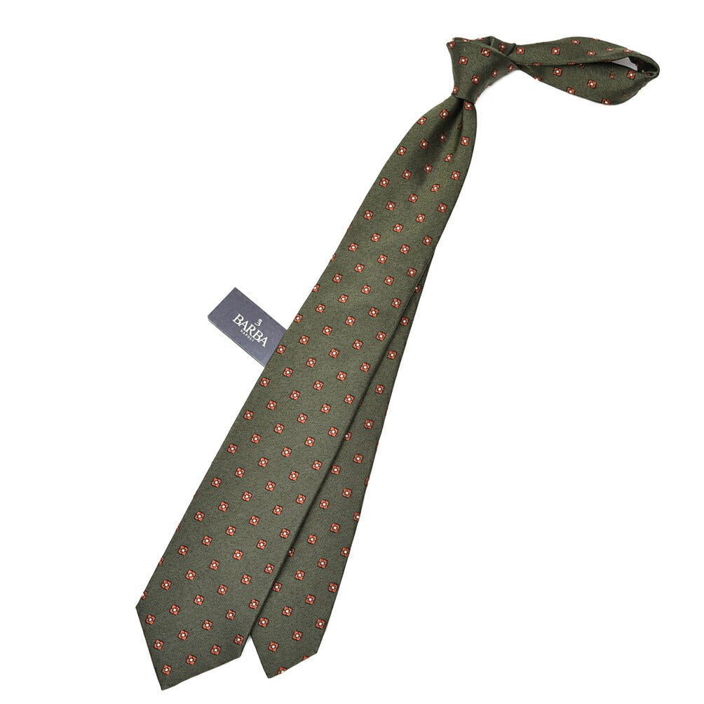 BARBA シルク100% 小紋柄ネクタイ (セッテピエゲ)｜428393｜GUARDAROBA MILANO OFFICIAL STORE