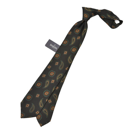 BARBA シルク100% ペイズリー柄ネクタイ (セッテピエゲ)｜428394｜GUARDAROBA MILANO OFFICIAL STORE