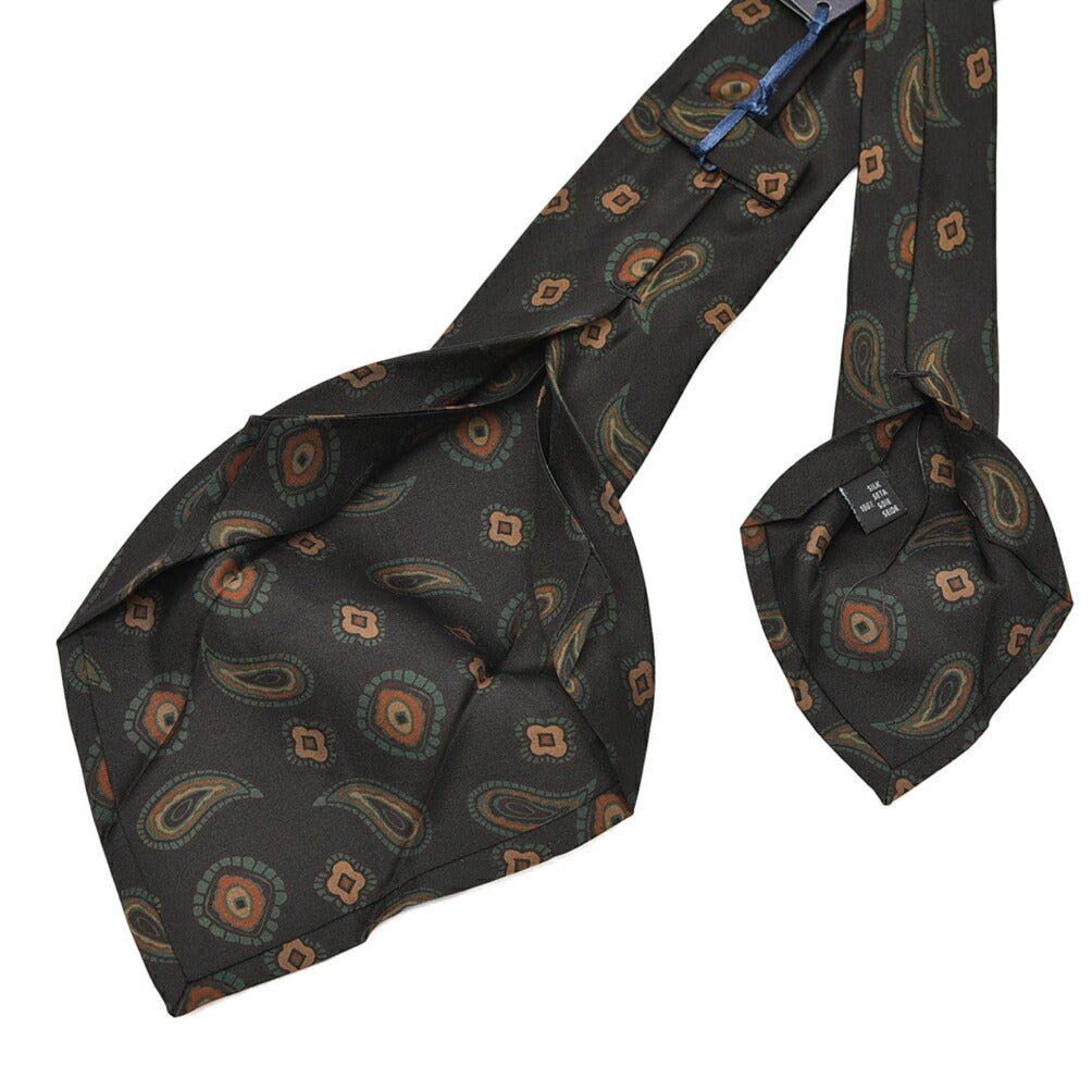 BARBA シルク100% ペイズリー柄ネクタイ (セッテピエゲ)｜428394｜GUARDAROBA MILANO OFFICIAL STORE