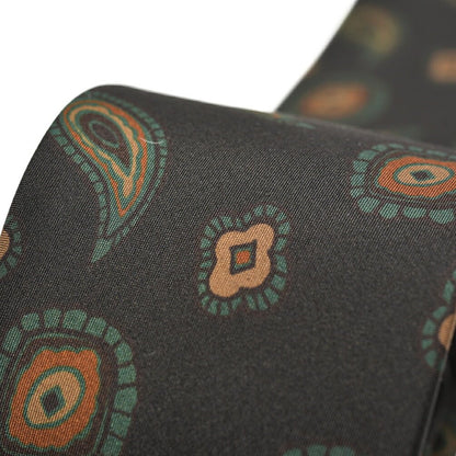 BARBA シルク100% ペイズリー柄ネクタイ (セッテピエゲ)｜428394｜GUARDAROBA MILANO OFFICIAL STORE