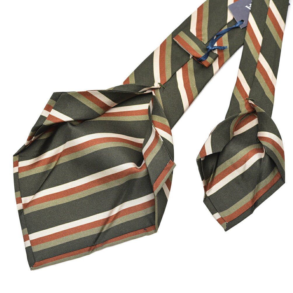 BARBA シルク100% レジメンタルネクタイ (セッテピエゲ)｜428395｜GUARDAROBA MILANO OFFICIAL STORE