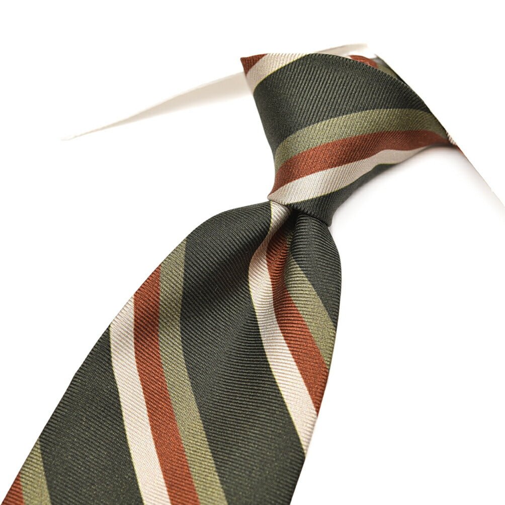 BARBA シルク100% レジメンタルネクタイ (セッテピエゲ)｜428395｜GUARDAROBA MILANO OFFICIAL STORE