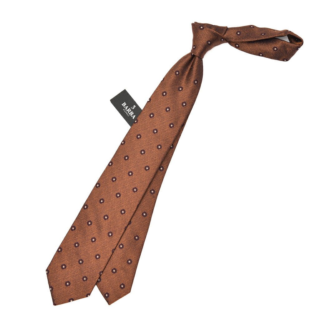 BARBA シルク100% 小紋柄ネクタイ (セッテピエゲ)｜428398｜GUARDAROBA MILANO OFFICIAL STORE