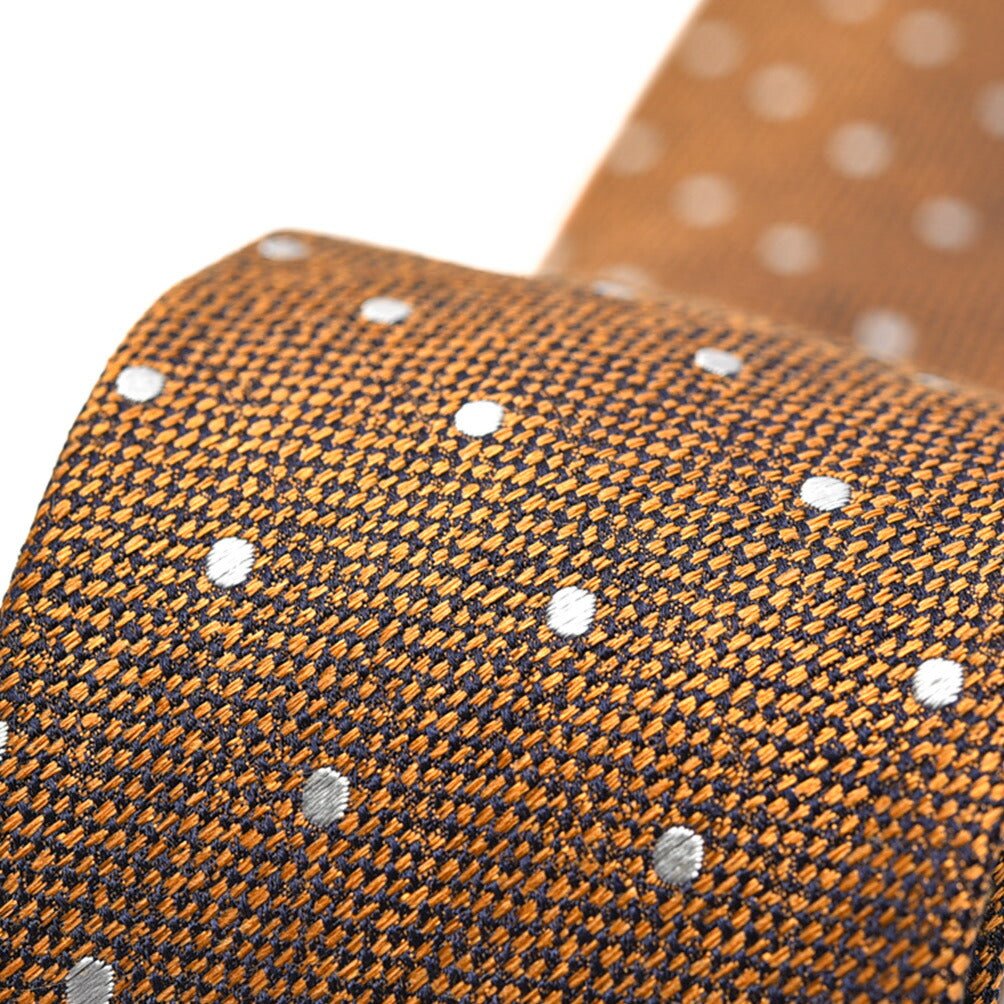 BARBA シルク100% ドット柄ネクタイ (セッテピエゲ)｜428399｜GUARDAROBA MILANO OFFICIAL STORE