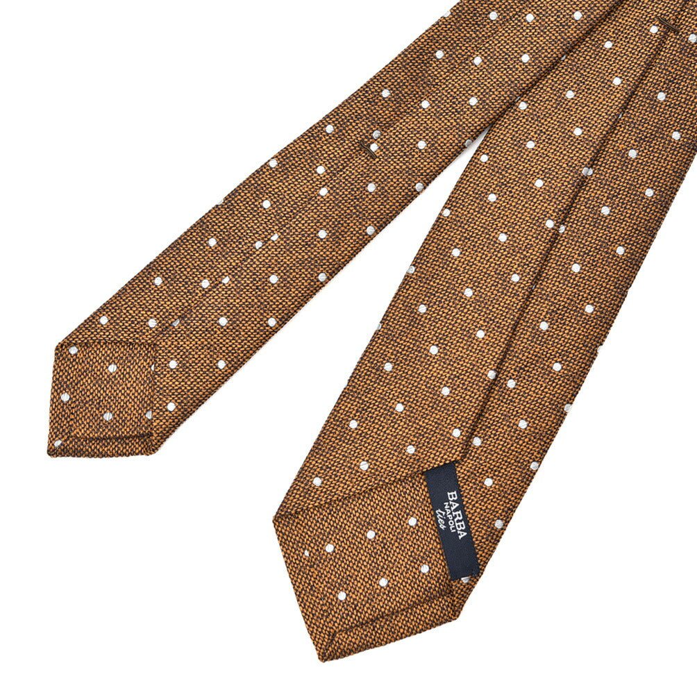 BARBA シルク100% ドット柄ネクタイ (セッテピエゲ)｜428399｜GUARDAROBA MILANO OFFICIAL STORE