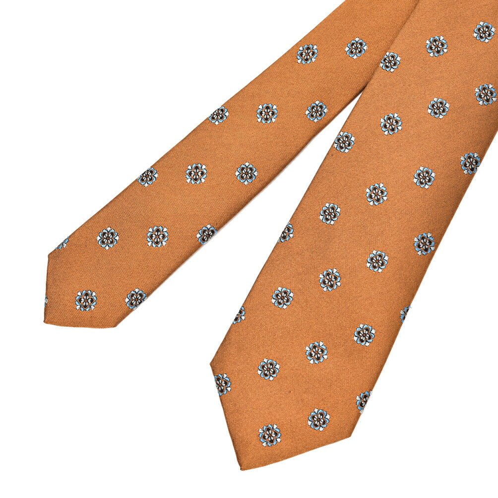 BARBA シルク100% 小紋柄ネクタイ (セッテピエゲ)｜428401｜GUARDAROBA MILANO OFFICIAL STORE