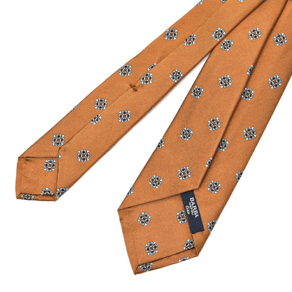 BARBA シルク100% 小紋柄ネクタイ (セッテピエゲ)｜428401｜GUARDAROBA MILANO OFFICIAL STORE