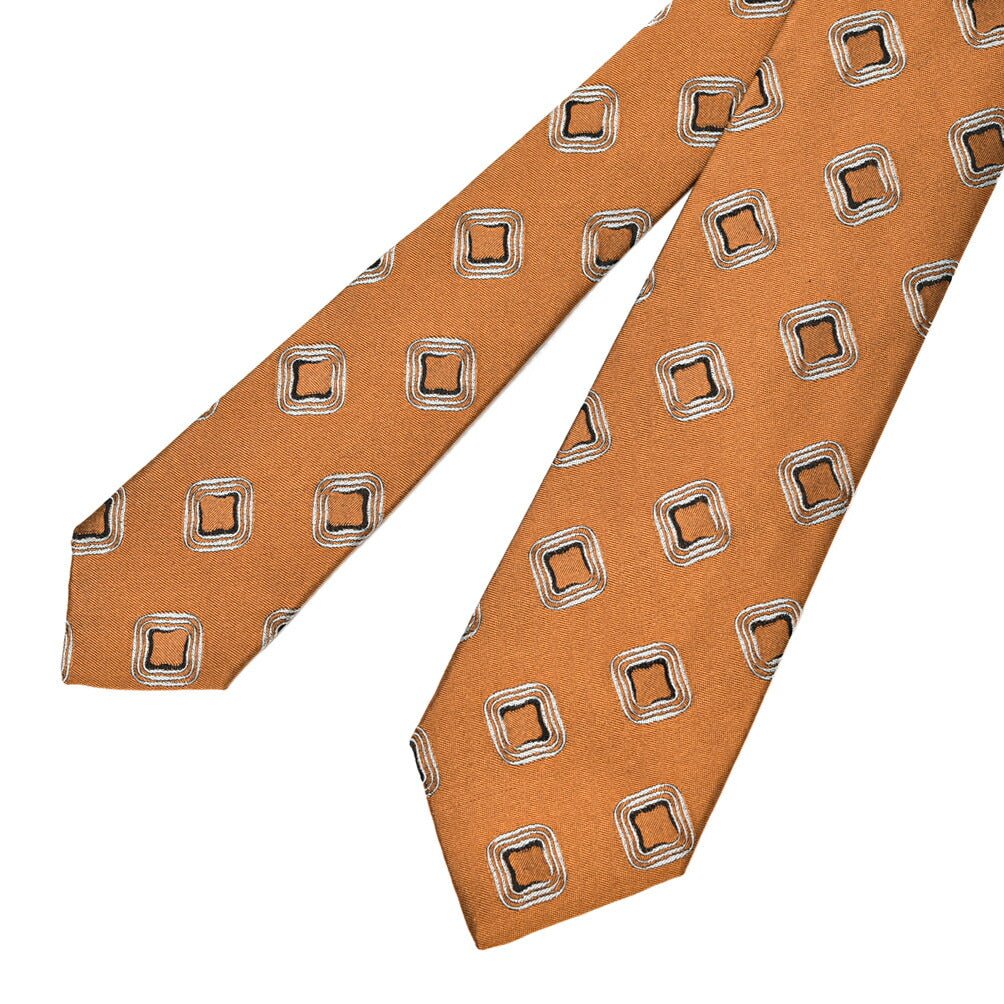 BARBA シルク100% 幾何柄ネクタイ (セッテピエゲ)｜428402｜GUARDAROBA MILANO OFFICIAL STORE
