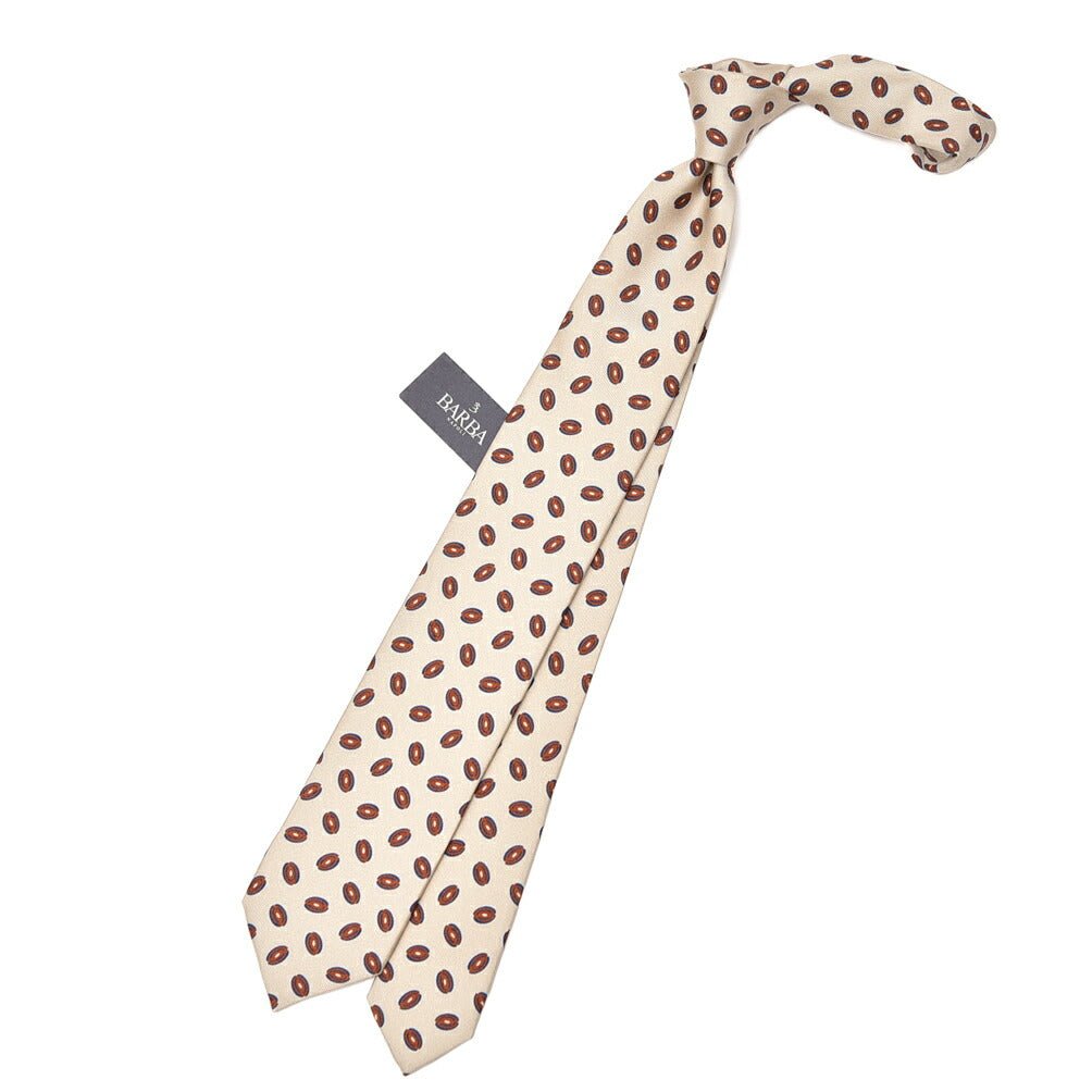 BARBA シルク100% 総柄ネクタイ (セッテピエゲ)｜428403｜GUARDAROBA MILANO OFFICIAL STORE