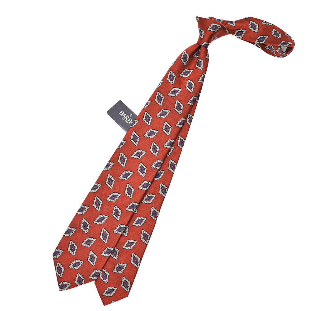 BARBA シルク100% 総柄ネクタイ (セッテピエゲ)｜428404｜GUARDAROBA MILANO OFFICIAL STORE