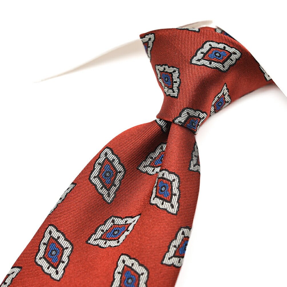 BARBA シルク100% 総柄ネクタイ (セッテピエゲ)｜428404｜GUARDAROBA MILANO OFFICIAL STORE