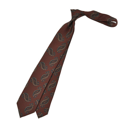 BARBA シルク100% ペイズリー柄ネクタイ (セッテピエゲ)｜428405｜GUARDAROBA MILANO OFFICIAL STORE