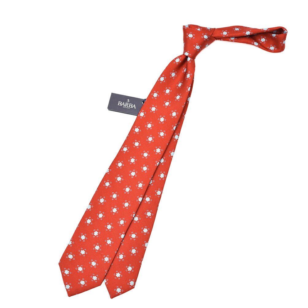 BARBA シルク100% 小紋柄ネクタイ (セッテピエゲ)｜428406｜GUARDAROBA MILANO OFFICIAL STORE