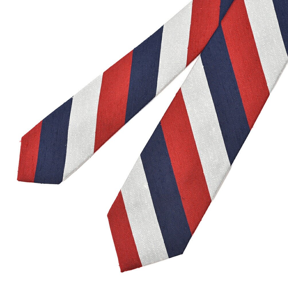 BARBA シルク100% トリコロールネクタイ (セッテピエゲ)｜428408｜GUARDAROBA MILANO OFFICIAL STORE