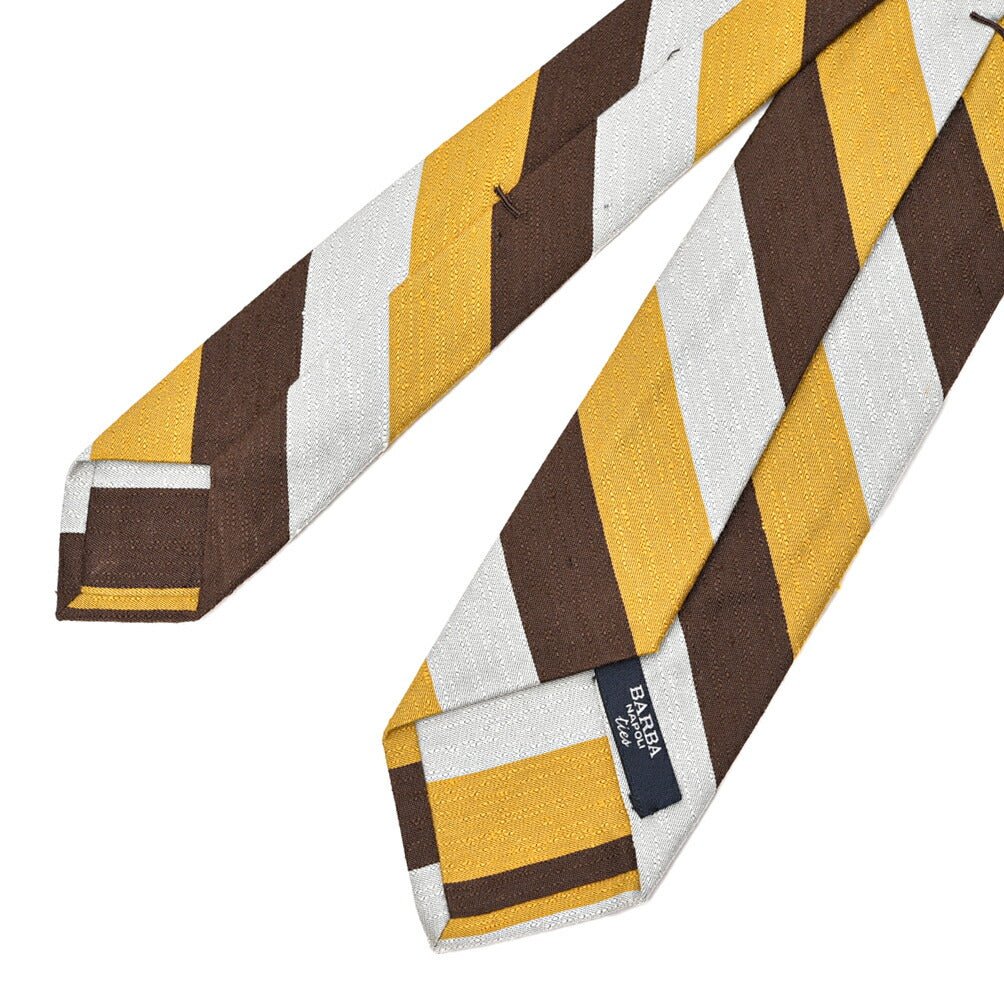 BARBA シルク100% レジメンタルネクタイ (セッテピエゲ)｜428411｜GUARDAROBA MILANO OFFICIAL STORE