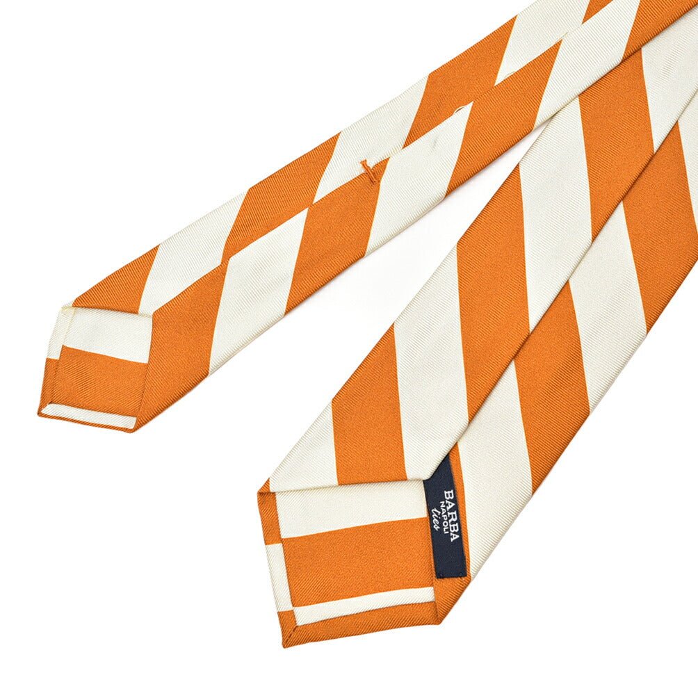 BARBA シルク100% レジメンタルネクタイ(セッテピエゲ)｜428414｜GUARDAROBA MILANO OFFICIAL STORE