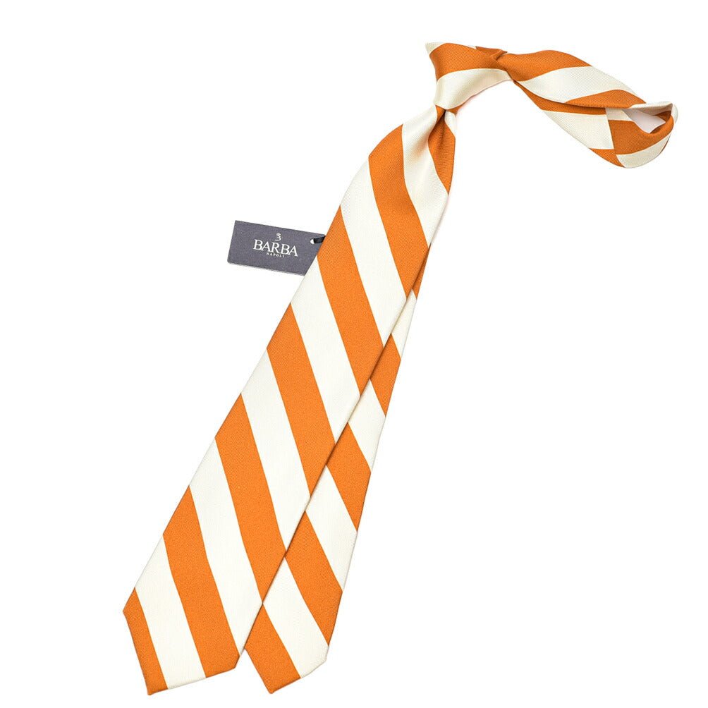 BARBA シルク100% レジメンタルネクタイ(セッテピエゲ)｜428414｜GUARDAROBA MILANO OFFICIAL STORE