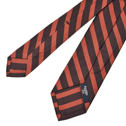 BARBA シルク100% レジメンタルネクタイ(セッテピエゲ)｜428415｜GUARDAROBA MILANO OFFICIAL STORE