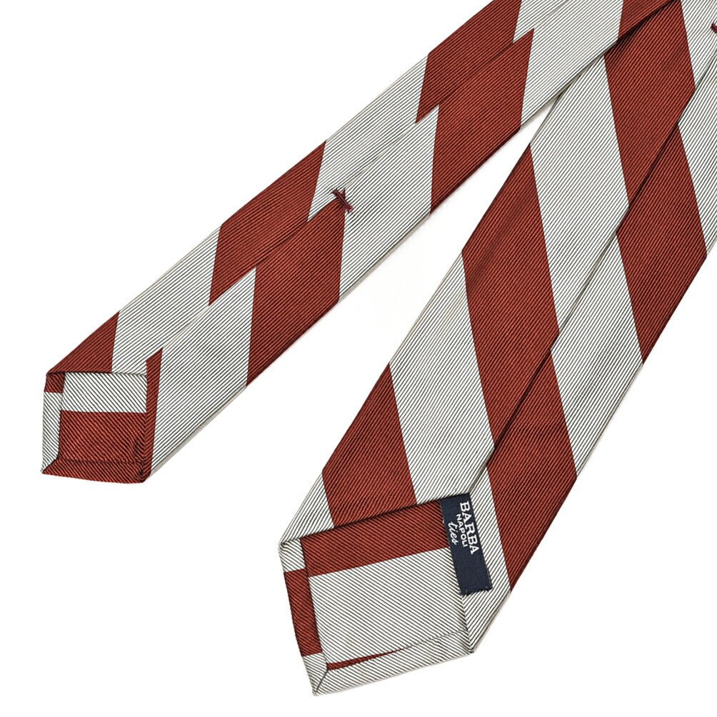 BARBA シルク100% レジメンタルネクタイ(セッテピエゲ)｜428416｜GUARDAROBA MILANO OFFICIAL STORE