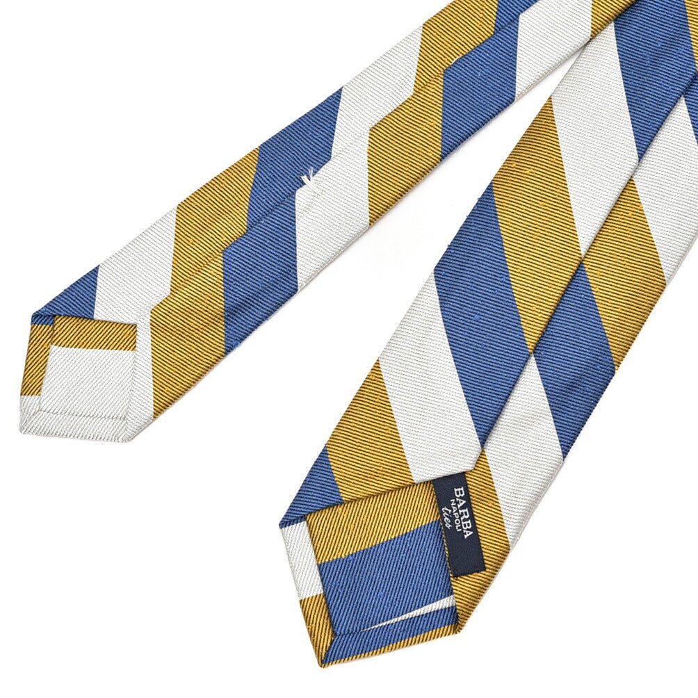 BARBA シルク100% レジメンタルネクタイ(セッテピエゲ)｜428417｜GUARDAROBA MILANO OFFICIAL STORE