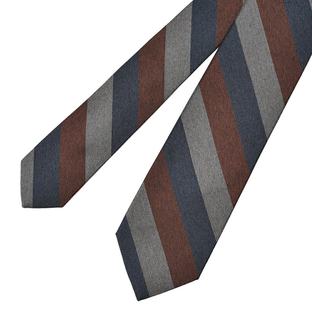 BARBA シルク100% レジメンタルネクタイ(セッテピエゲ)｜428420｜GUARDAROBA MILANO OFFICIAL STORE