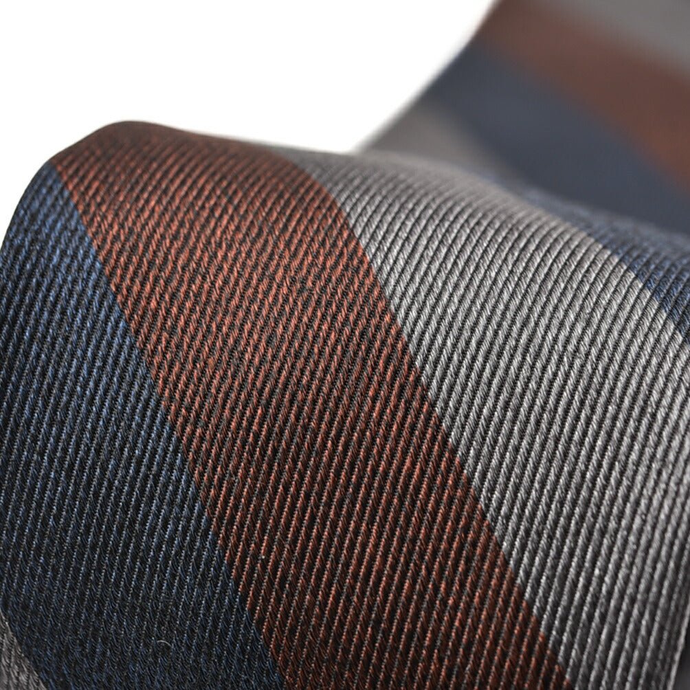 BARBA シルク100% レジメンタルネクタイ(セッテピエゲ)｜428420｜GUARDAROBA MILANO OFFICIAL STORE