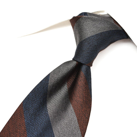 BARBA シルク100% レジメンタルネクタイ(セッテピエゲ)｜428420｜GUARDAROBA MILANO OFFICIAL STORE