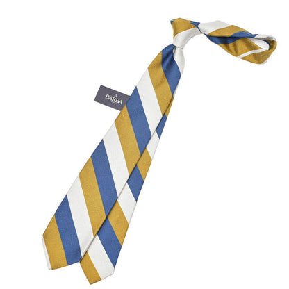BARBA シルク100% レジメンタルネクタイ(セッテピエゲ)｜428421｜GUARDAROBA MILANO OFFICIAL STORE