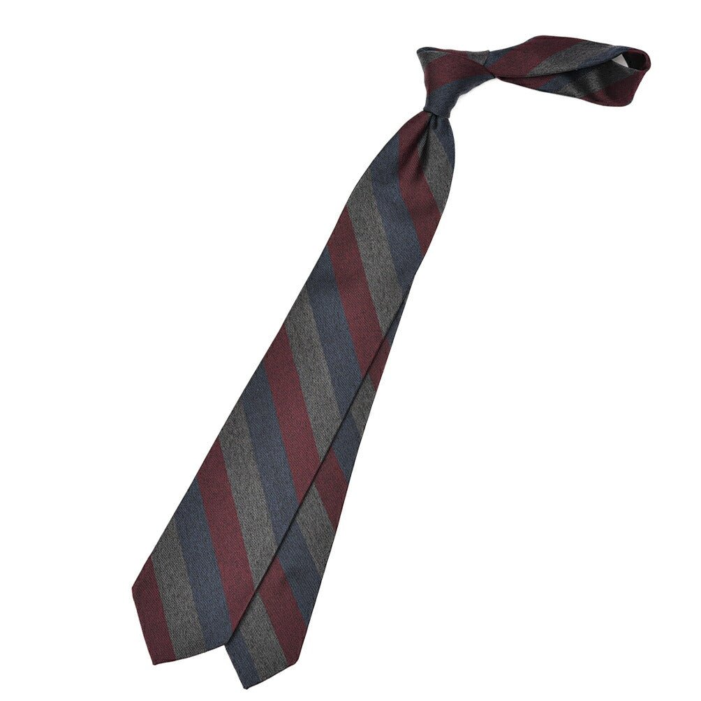 BARBA シルク100% レジメンタルネクタイ(セッテピエゲ)｜428422｜GUARDAROBA MILANO OFFICIAL STORE